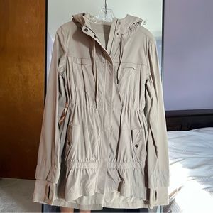 lululemon | hooded trench zip jacket